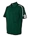 adidas Golf Mens Climalite 3-Stripes Cuff Polo (A76) -Forest/White - L