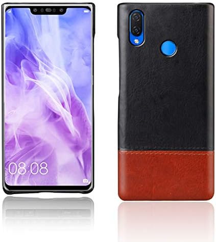 (for Huawei Nova 3i) Flip Wallet Case Cover and 360 Degree Full Body Protective Bumper Cover, Premium Flap Material - Black
