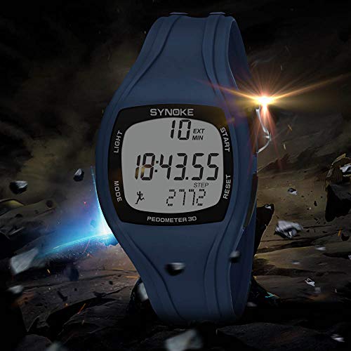 YEZIJIN Sports Watch Synoke Calorie Pedometer Chronograph Outdoor Watches 50m Waterproof Under 10