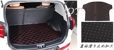 Amazon Co Jp マツダ Cx 5 専用設計 ブラック レザー トランクマット 赤ステッチ ラゲッジマット カーゴマット 防水 防滑り マット シート リア カーゴ トランク 内装 レザーシート カバー 車 バイク