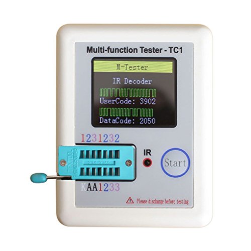 TFT Transistor Tester Capacitance Meter LCR ESR NPN PNP Capacitor Checker Detector USB Charging LCR-TC1 Stevlogs