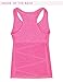 VANIS Women's Yoga Tank Tops Built in Bra Stretchy Activewear Tops Long Workout Shirts Racerback Quick Dry