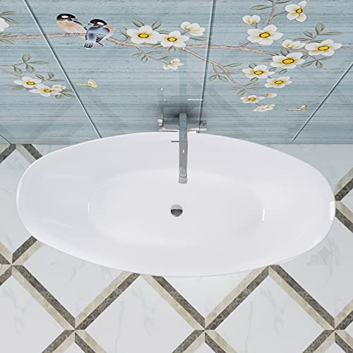 Vanity Art 70.9" X 33" NonSlip Freestanding Bathtub Home Improvement