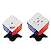 Cyclone Boys Speed Cube Set,2x2 3x3 High Speed Cubes,Stickerless Magic Puzzle Cube IQ Tester Puzzle Toys Turns Quicker and More Precisely Than Original