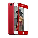 Tempered Glass Film, HP95(TM) Fashion Red 3D Curved Full Cover Film Tempered Glass Screen Protector For iPhone 7 4.7inch/7 PLUS 5.5inch (iPhone 7 Plus)