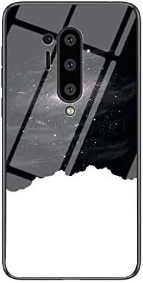 Case for OnePlus 8 Pro Case,Marble Clear Tempered Glass Case Soft Silicone Phone Cover Case Suitable for OnePlus 8 Pro-Cosmic Starry Sky