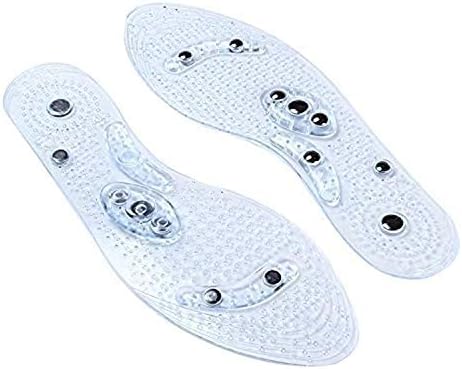 MindInSole Acupressure Magnetic Massage Foot Therapy Reflexology Pain Relief Shoe Insoles Washable and Cutable - (1 Pair) (Men)