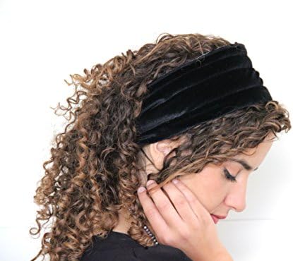 Sara Attali Design Volume & Non-Slip Headband Great under Headband Tichel Black