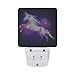 Naanle Set of 2 Magic Unicorn Stars Purple Auto Sensor LED Dusk to Dawn Night Light Plug in Indoor for Adults