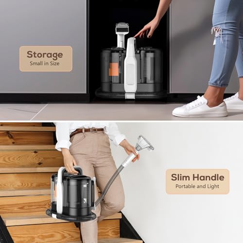 Sealong Washing Vacuum Cleaner Carpet Cleaner Stain Cleaner for Carpets, Sofas, Carpets, Upholstery, Stairs, Cars, 455W