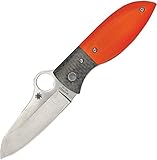 Spyderco Firefly G-10 Orange Plain Edge Knife