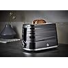 Swan, ST31050BN, 2 Slice Symphony Toaster, High Gloss and Matt Finish, 930 Watt, Black, Plastic