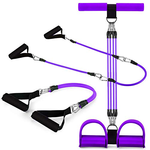 MSTEKI-3-in-1-Elastic-Sit-Up-Pull-Rope-Chest-Expander-Fitness-Beauty-Leg-Portable-Home-Gym-Device-with-Elastic-Bodybuilding-Equipment-for-Abdomen-Waist-Arm-Yoga-Stretching-Slimming-Training