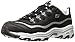 Skechers Sport Women's D'lites Now and Then Fashion Sneaker, Silver Black, 7 M US