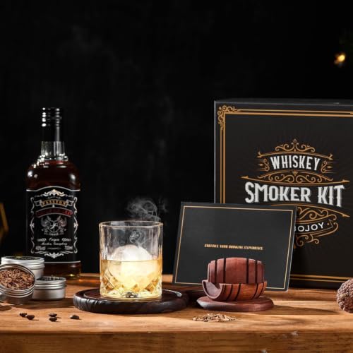 Kit Para Defumar Whisky Com Tocha E 6 Sabores Aromáticos | Kit Para Defumar Coquetéis Fashioned Presente Para Homens E Pais