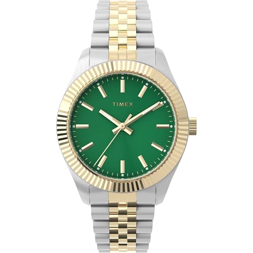 Timex Women's imex Legacy 36mm Watch - Two-Tone Bracelet Green Dial Gold-Tone Case