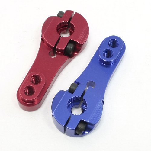 2-Pcs-Blue-Red-Aluminum-Alloy-Construction-Servo-Horns-for-KO-JR-Servos