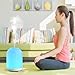 Leknes 120ml Essential Oil Diffuser, Aromatherapy Diffuser Portable Ultrasonic Cool Mist Humidifier with 7 LED Colors, Mist Mode Adjustment and Waterless Auto Shut-Off for Home,Office,Bedroom，2 Pack