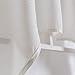 jinchan Valance for Bathroom Kitchen Short Privacy Semi Sheer Window Dressing Casual Weave Curtain Drapes 1 Panel W54 x L38 White