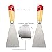Hominar 3PCS Putty Knife Set, Premium Carbon Steel Wallpaper Scarper, Paint Remover with Wooden Handle, 2Inch/ 3Inch/ 4Inch Home Tools, Tools Set