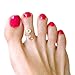 Gold Toe Ring 14k Gold Filled Swirl Wire Wrap Sets Adjustable Midi Toe Rings for Women Handmade in The USA