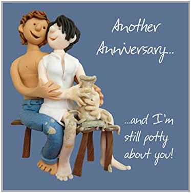 Another Anniversary Card - Pottery Scene - One Lump Or Two