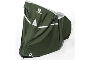 YardStash Bike Cover – Reflective Bicycle Covers for Outside Storage - Waterproof & Weatherproof Garden Tarp Shelters for Bikes, Trikes, 29ers, and Electric Bicycles