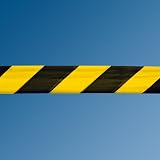 Gocableties Black Yellow 70mm x 500m Barrier Tape Non Adhesive view 4