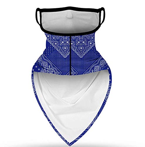 Bandana Face Mask Dust Wind,Neck Gaiter,Tube Mask,Face Scarf with Ear Loops for Men