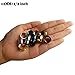 Longbeauty 6 Pair Stainless Steel Screwe Flesh Tunnel Expander Eer Plug Gauge Earlets 6 Colors 18MM