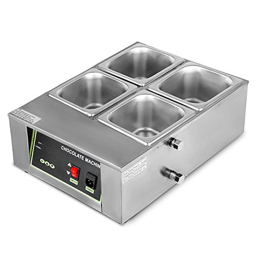 image for BestEquip 17.6LB Capacity Chocolate Tempering Machine 1500W 4 Pots Mel