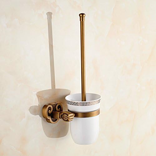 HJKLL-Brushed antique copper antique drawing toilet bathroom glass shelves bathroom accessories