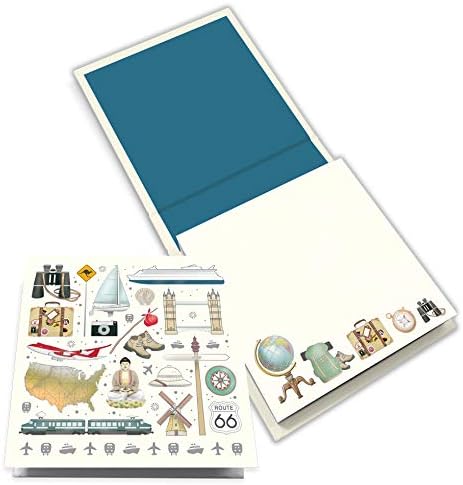 Quire Memo Block - Travel - 200 Pages - Size 115mm x 115mm