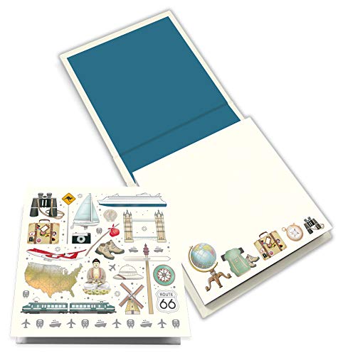 Quire Memo Block - Travel - 200 Pages - Size 115mm x 115mm