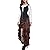 WECHERY Women's Steampunk Gothic High Low Cyberpunk Skirt