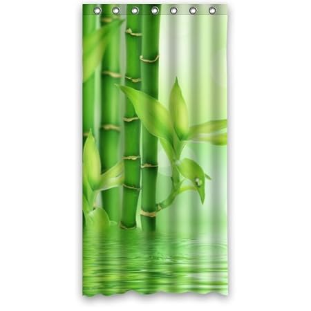 36 X 72 Popular Bath Green Bamboo Bathroom Shower Curtain