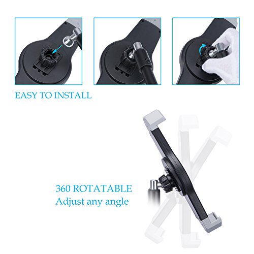 image for T-SIGN IPad Tripod Stand Mount, Reinforced Foldable Floor, Height Adju