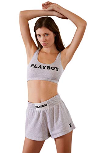 PacSun Playboy Women's Legend Sweat Shorts - Gray