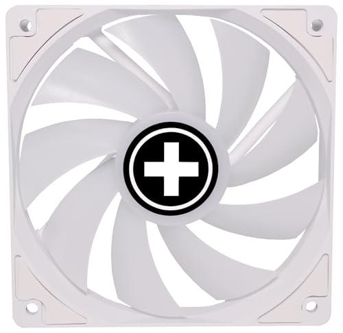 Xilence XPF120.W.ARGB Ventilateur de boîtier silencieux 120mm, LED ARGB, 4PIN, installation facile, câble 440mm, avec PWM, Hydro Bearing, bon flux d'air, idéal pour PC Gaming, transparent/blanc