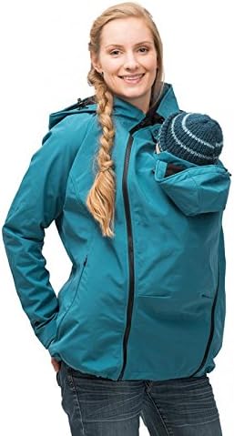 Mamalila Allwetterjacke Softshell Leicht Mit Fleece Gefuttert Baby Und Schwangerschaftseinsatz Rot Petrol Schwarz Aj Rain Farbe Petrol Grosse Xl Amazon De Bekleidung