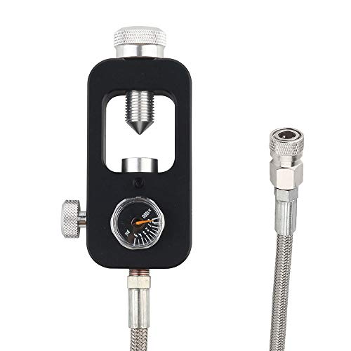 HPDMC DIN Valve Scuba Refill Station 4500psi Stainless Steel Braided PCP Paintball HPA Tank Charging System