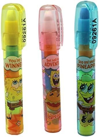 Spongebob Assorted Color and Design Case Eraser Cartridge Pens (2pc)