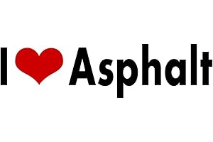 WITNYSTORE i Love Asphalt Sticker Decal Vinyl Bumper DÉCOR for CAR Truck Locker Window Wall Notebook Multiuse