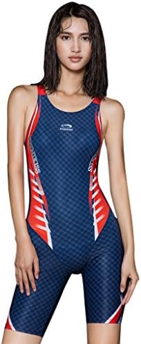 PHINIKISS Women Competitive Technical Legsuits Boyleg One Piece Swimsuit Girls Legsuit