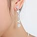 Belle House Sliver Necklace Earrings Flower Jewelry Sets for Wedding Bridal Party BH15049,Silver