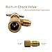 ZoarC R134a Can Tap Valve - Screw-on Brass Refrigerant Dispenser with Tank Adapter & 3pcs O-Ring Seal for 1/4 and 1/2-Inch AC Manifold Charging Hose