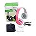 New Pink color Beyution513@ Over-ear- HiFi Stereo-Built in Clear Mic-phone-Pink BLUETOOTH V4.1 HEADPHONES HEADSET