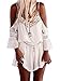 Moxeay Women V Neck Chiffon Cut Out Sleeve Strap Backless Short Beach Romper