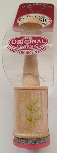 Leafy Branch Wood Mounted Peg Rubber Stamp (9364)
