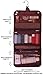 Cosmetic Bag for Women and Mens Travel Toiletry Bag by Roomi, All in One Personal Organiser. Get this Stylish, Multifunctional Travel Kit for Smart & Convenient Travelling! (Wine)